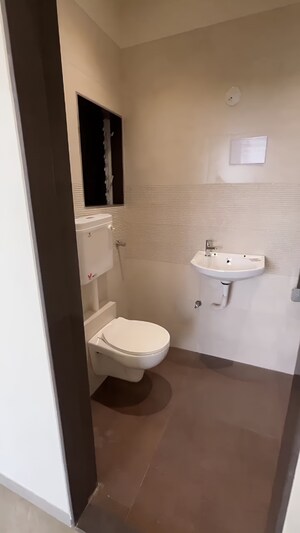 Attached Bathroom in 2 BHK Apartment at Rajlaxmi Nakshatra Auris, Nalasopara West – for Sale