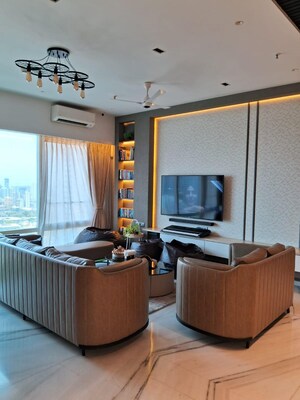 Living Room in 3 BHK Apartment at Indiabulls Blu, Worli – for Sale