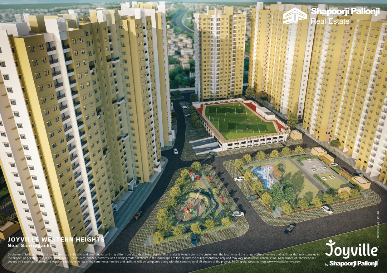 3 BHK 804 Sq.Ft. Apartment in Shapoorji Pallonji Joyville Kolkata
