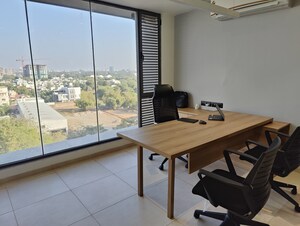 Team Area in  Office Space at Samvaad East Face, Ambli – for Rent