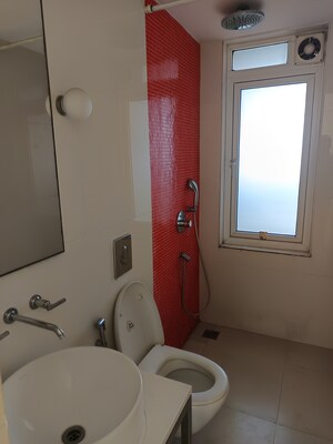 Bathroom in 3 BHK Apartment at Lodha Fiorenza, Goregaon East – for Rent