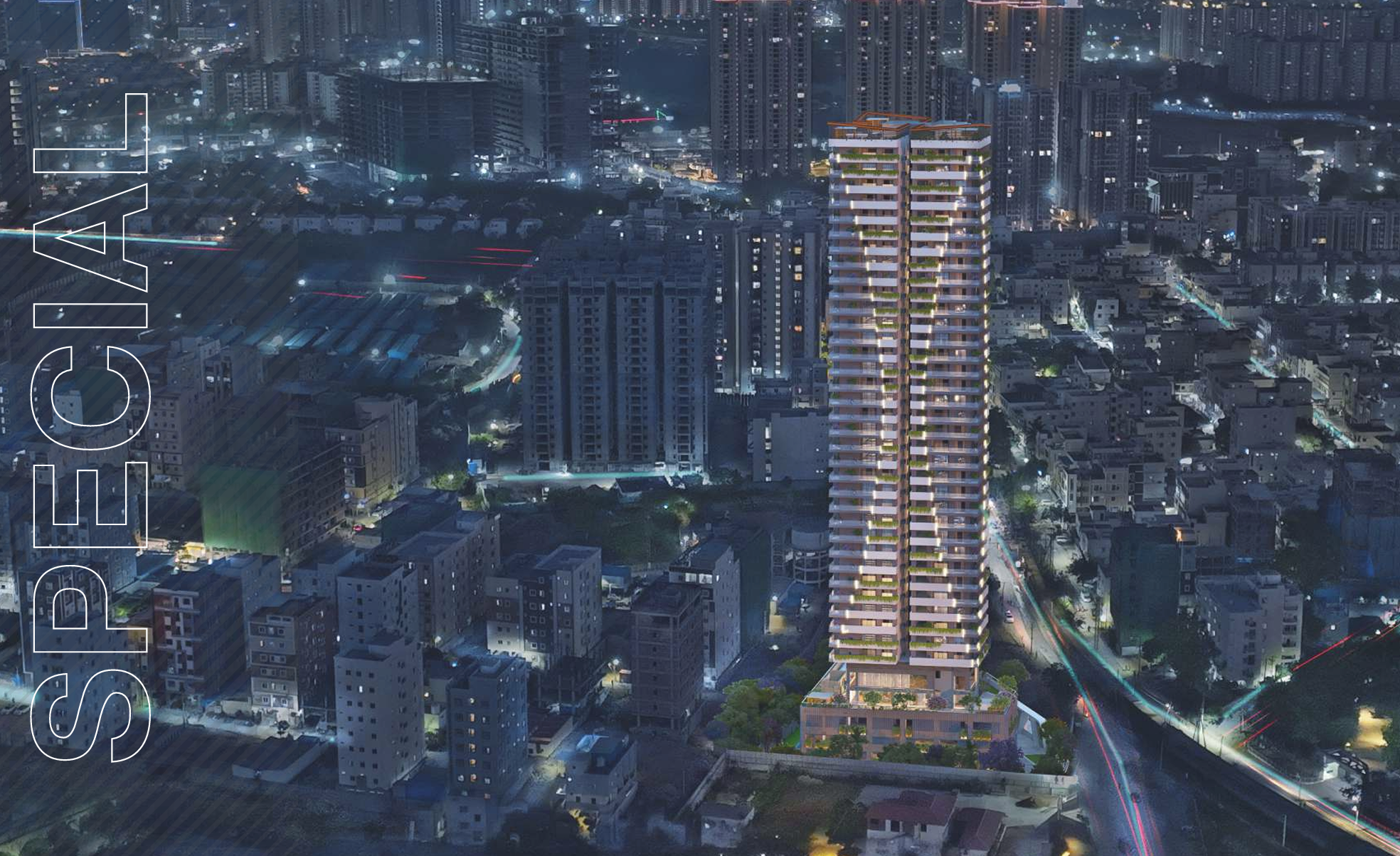 4 BHK + Pooja Room 3315 Sq.Ft. Apartment in AVR Evania