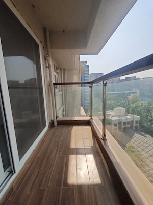 Balcony in 3 BHK Apartment at Vaibhavlaxmi Queens Glory, Chembur – for Rent