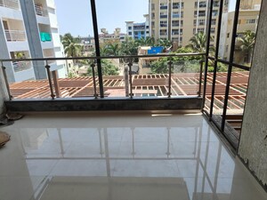 Balcony in 2 BHK Apartment at Bhaktamar Residency, Wadgaon Sheri – for Rent