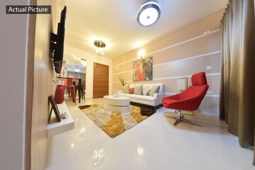 Living Room in 1 BHK Apartment at Ajmera Lugaano, Yelahanka – for Rent