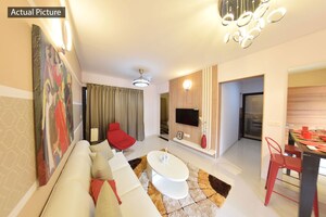 Living Room in 1 BHK Apartment at Ajmera Lugaano, Yelahanka – for Rent