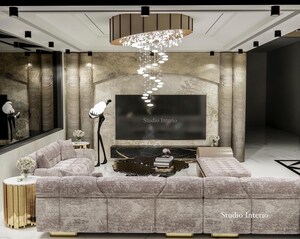 Living Room in 4 BHK Apartment at Unity The Amaryllis, Karol Bagh – for Sale