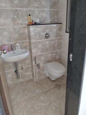 Bathroom in 3 BHK Apartment at Anshul Eva, Bavdhan – for Rent