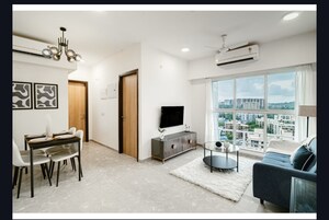 Living Room in 1 BHK Apartment at LnT Veridian, Powai – for Sale