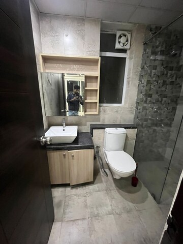 Bathroom in 3 BHK Apartment at Amrapali Zodiac, Sector 120 – for Rent