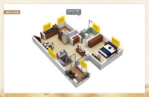 Floor Plan in 2 BHK Apartment at Keshav Nagar – for Sale