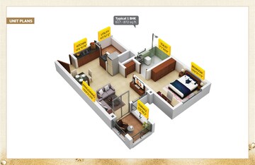 Floor Plan in 2 BHK Apartment at Keshav Nagar – for Sale