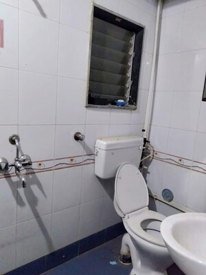 Bathroom in 3 BHK Apartment at Sheth Vasant Athena, Laxmi Nagar – for Rent