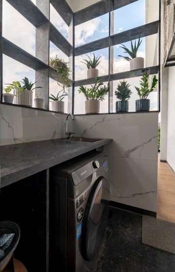 Balcony in 3 BHK Builder Floor at Greater Kailash I – for Rent