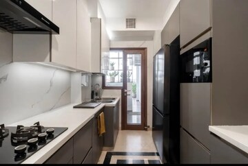 Kitchen in 3 BHK Builder Floor at Greater Kailash I – for Rent