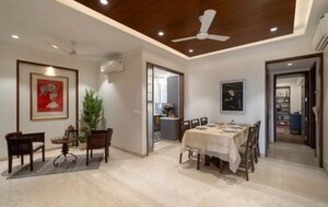 Living Room in 3 BHK Builder Floor at Greater Kailash I – for Rent