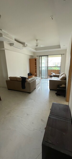 Living Room in 3 BHK Apartment at Lodha Bel Air, Jogeshwari West – for Rent