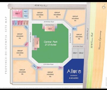 2 BHK Apartment – Map Location View at ATS Allure, Sector 22d Yamuna Expressway - for Sale