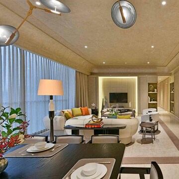 Living Room in 3 BHK Apartment at Rustomjee Crown, Prabhadevi – for Sale