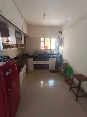 Kitchen in 2 BHK Apartment at G K Roseland Residency, Pimple Saudagar – for Rent