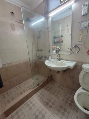 Bathroom in 3 BHK Apartment at Rajapushpa Provincia, Narsingi – for Rent