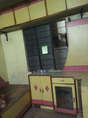 Kitchen in 1 RK Apartment at Kojagiri CHS, Balaji Nagar – for Rent