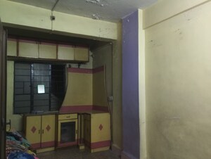 Kitchen in 1 RK Apartment at Kojagiri CHS, Balaji Nagar – for Rent