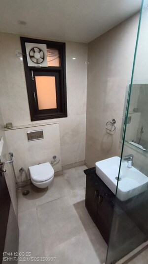 Bathroom in 2 BHK Builder Floor at Malviya Nagar – for Rent
