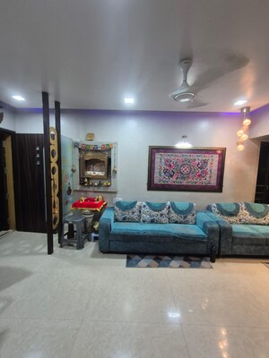 Living Room in 2 BHK Apartment at Vastu CHS Kopar Khairane, Kopar Khairane Sector 1 – for Sale
