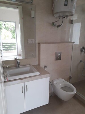 Bathroom in 3 BHK Builder Floor at Defence Colony – for Rent