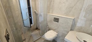 Bathroom in 3 BHK Apartment at S Raheja Panorama, Santacruz West – for Rent