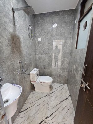 Bathroom in 2 BHK Builder Floor at Chattarpur – for Rent
