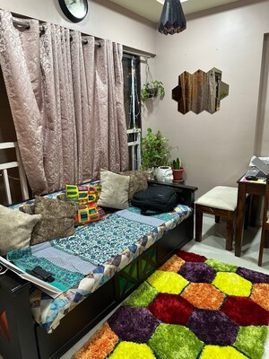 Living Room in 1 BHK Apartment at Crystal Armus, Chembur – for Sale