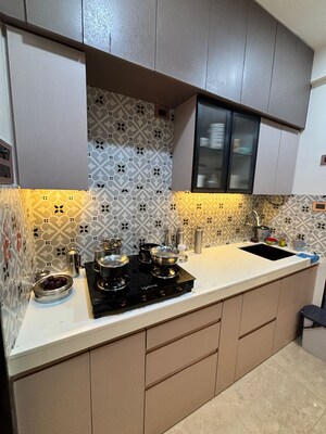 Kitchen in 1 BHK Apartment at Samrin Heritage, Panch Pakhadi – for Rent