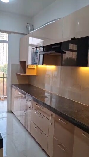 Kitchen in 3.5 BHK Builder Floor at Smart World Gems, Sector 89 – for Rent