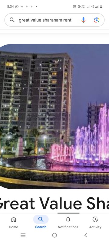 3 BHK Apartment – Exterior View View at Great Value Sharanam, Sector 107 - for Rent