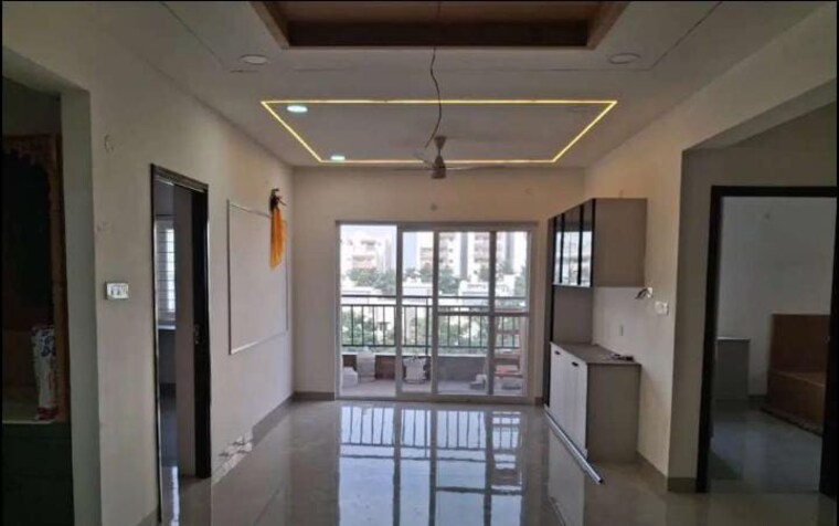 Living Room, hallmark-skyrena 3 Bedroom 1635 Sq.Ft. Apartment In Narsingi Hyderabad 9565056
