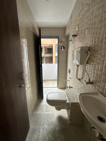 Bathroom in 2.5 BHK Apartment at Shah Royale, Kharghar – for Rent