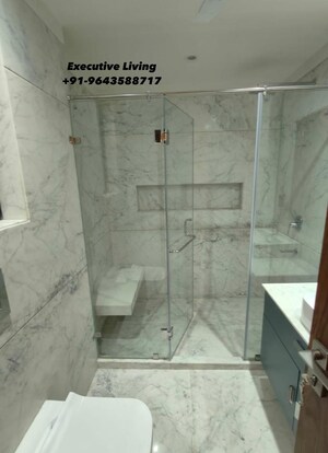 Bathroom in 3 BHK Builder Floor at Shivalik Colony – for Rent
