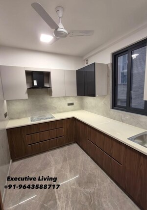 Kitchen in 3 BHK Builder Floor at Shivalik Colony – for Rent