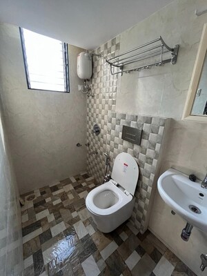 Bathroom in 2 BHK Apartment at Vashi Sector 9 – for Rent