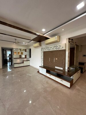 Living Room in 4 BHK Apartment at DB Woods, Goregaon East – for Rent