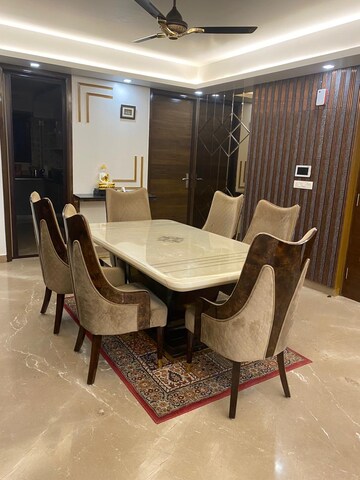 Dining area in 4 BHK Builder Floor at Palam Vihar – for Rent