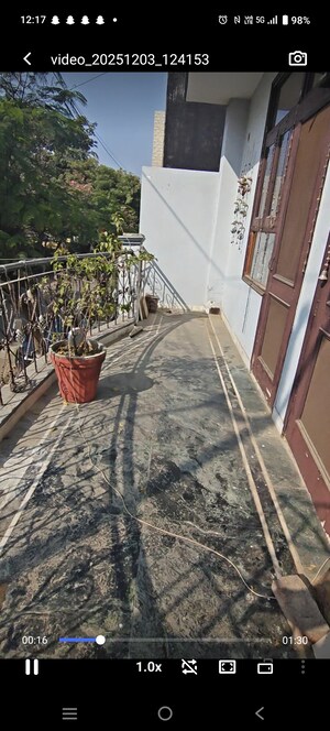 Balcony in 2 BHK Independent House at Sector 49 – for Rent