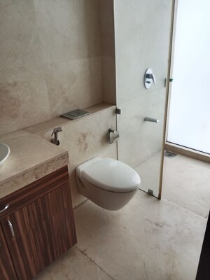 Bathroom in 3 BHK Apartment at Oberoi Realty Exquisite, Goregaon East – for Rent