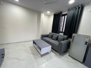 Living Room in 1.5 BHK Builder Floor at Sector 56 – for Rent