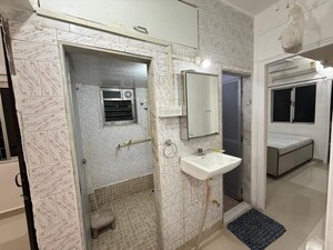 Bathroom in 1 BHK Apartment at Shalom CHS, Jogeshwari West – for Rent