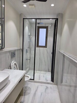 Bathroom in 3 BHK Builder Floor at Defence Colony – for Rent