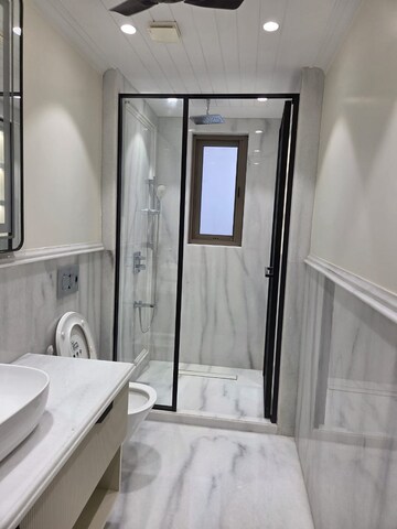 Bathroom in 3 BHK Builder Floor at Defence Colony – for Rent