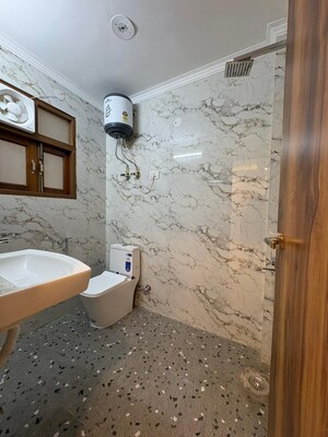 Bathroom in 2 BHK Apartment at Freedom Fighters Enclave – for Rent